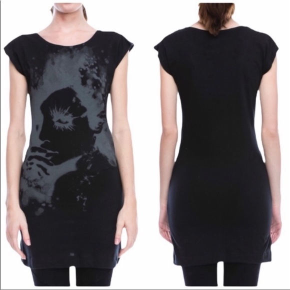 VOCAL studs haunted face tunic top L - Picture 3 of 11